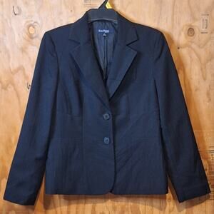 Evan Picone Essentials Blazer Women's Size 8 Black Classic Office Corpcore Pro